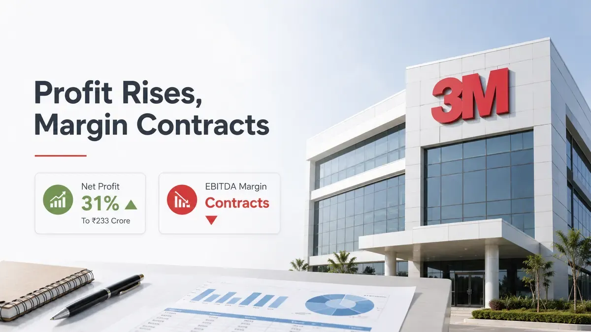 3m india q1 fy 2026 27 results net profit rises land sale gain 3M India Q1 FY 2026-27 Results: Net Profit Rises 31% To Rs 233 Crore On Land Sale Gain, EBITDA Margin Contracts