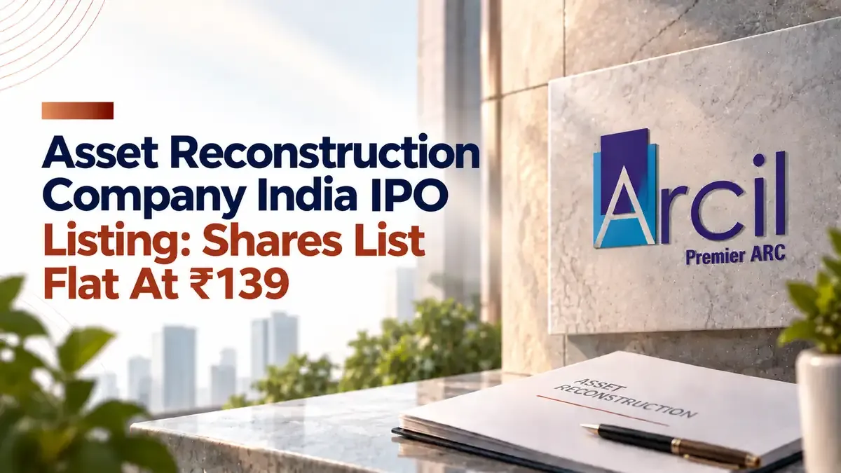 Asset Reconstruction Company India IPO Listing: Shares List Flat At ₹139