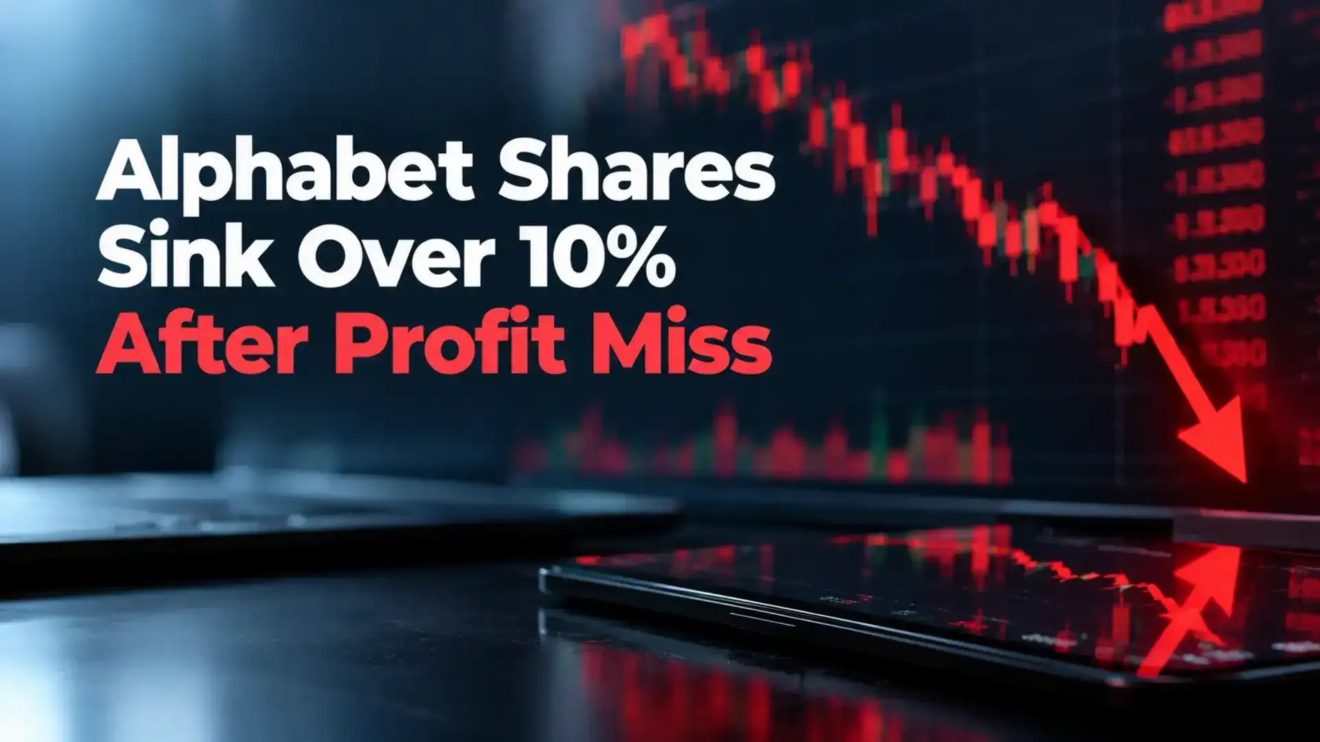 Alphabet Shares Sink More Than 10% After Profit Miss, Slower Google Ad Growth And Heavy AI Spending Worry Investors