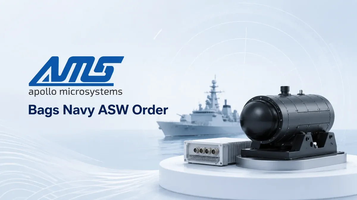 Apollo Micro Systems Wins Indian Navy Order For Autonomous Anti-Submarine Warfare Platform  