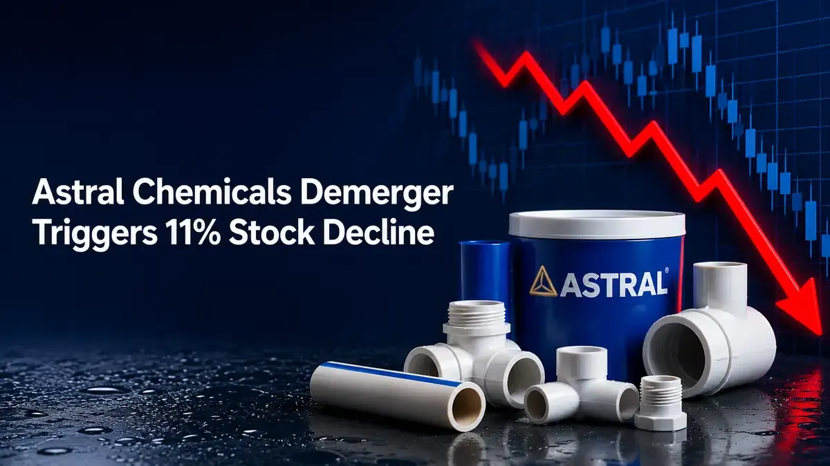 Astral Shares Drop 11% As Chemicals Demerger Raises Valuation Questions