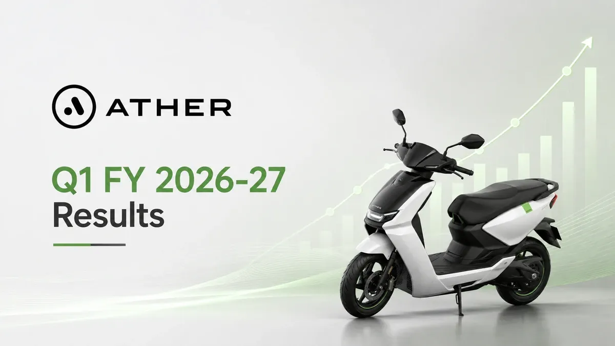 ather energy q1 fy 2026 27 results loss narrows revenue jumps shares rise Ather Energy Q1 FY 2026-27 Results