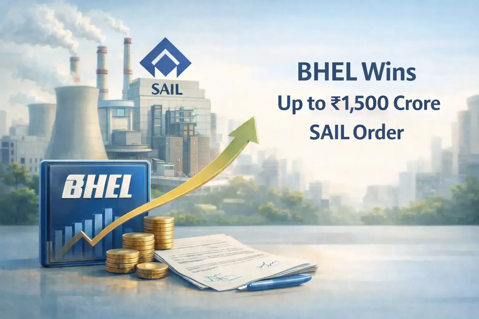bhel-bags-up-to-₹1,500-crore-order-from-sail bhel-sail-captive-power-plant-order-burnpur