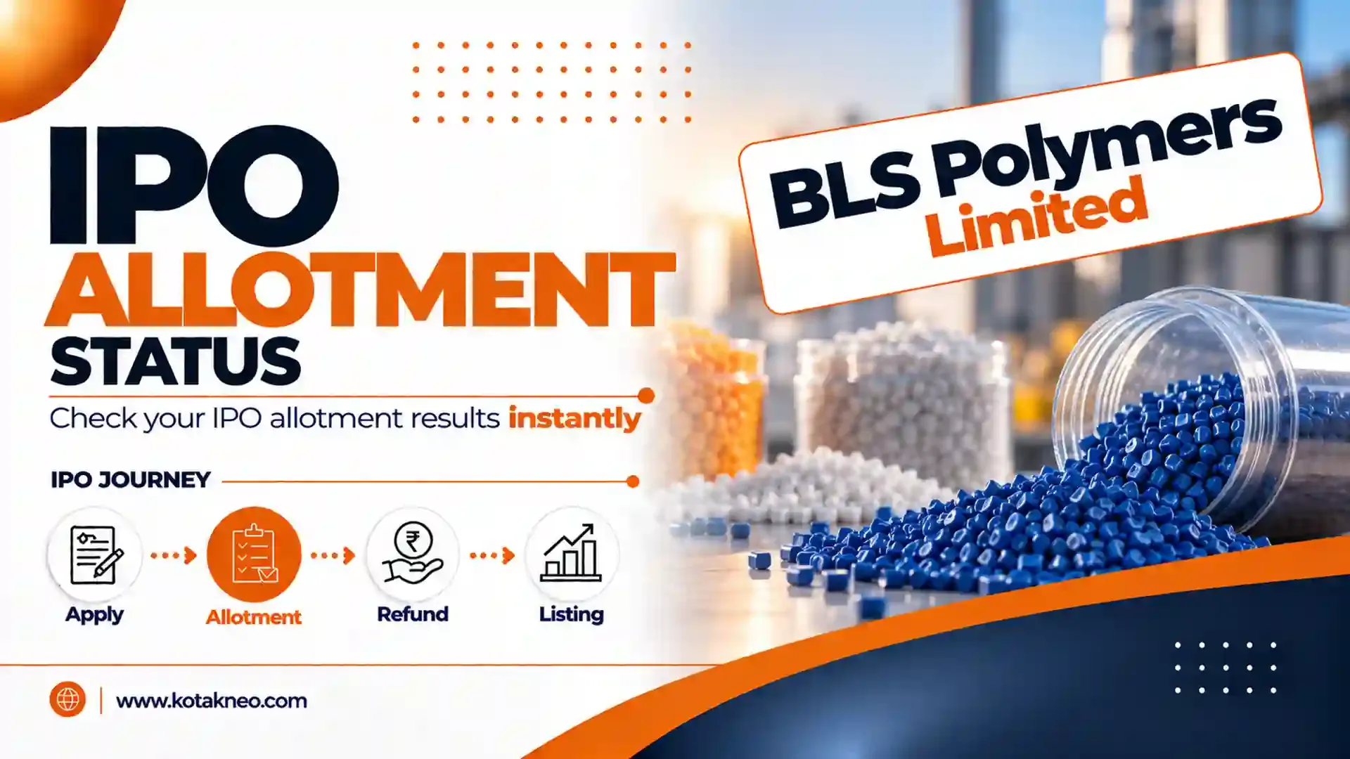 BLS Polymers IPO Allotment Status Online Check on Kfin Technologies, NSE & BSE Platform for all Investors