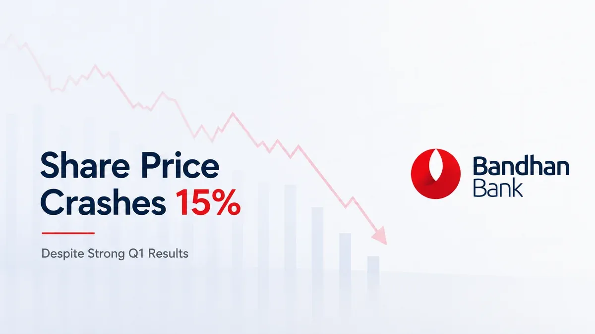 Bandhan Bank Share Price Crashes 15% Despite Strong Q1 Results; Here's What Triggered the Sell-Off