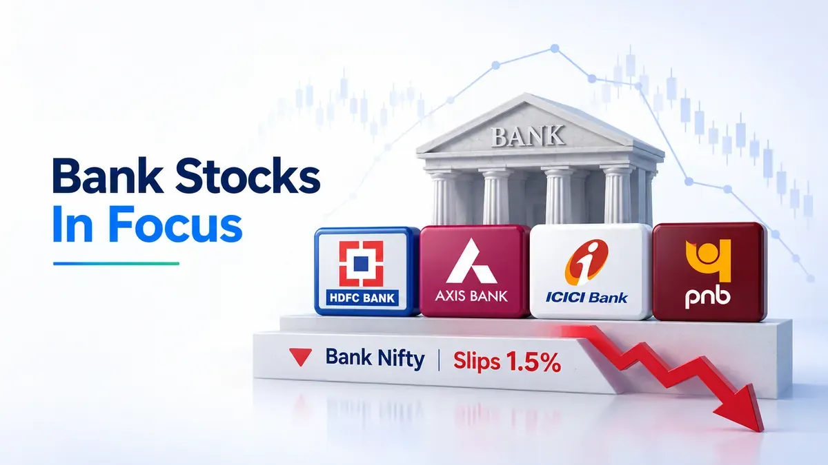hdfc bank axis bank shares crash 5 percent q1 results bank nifty slips 20 july 2026 Bank Stocks In Focus