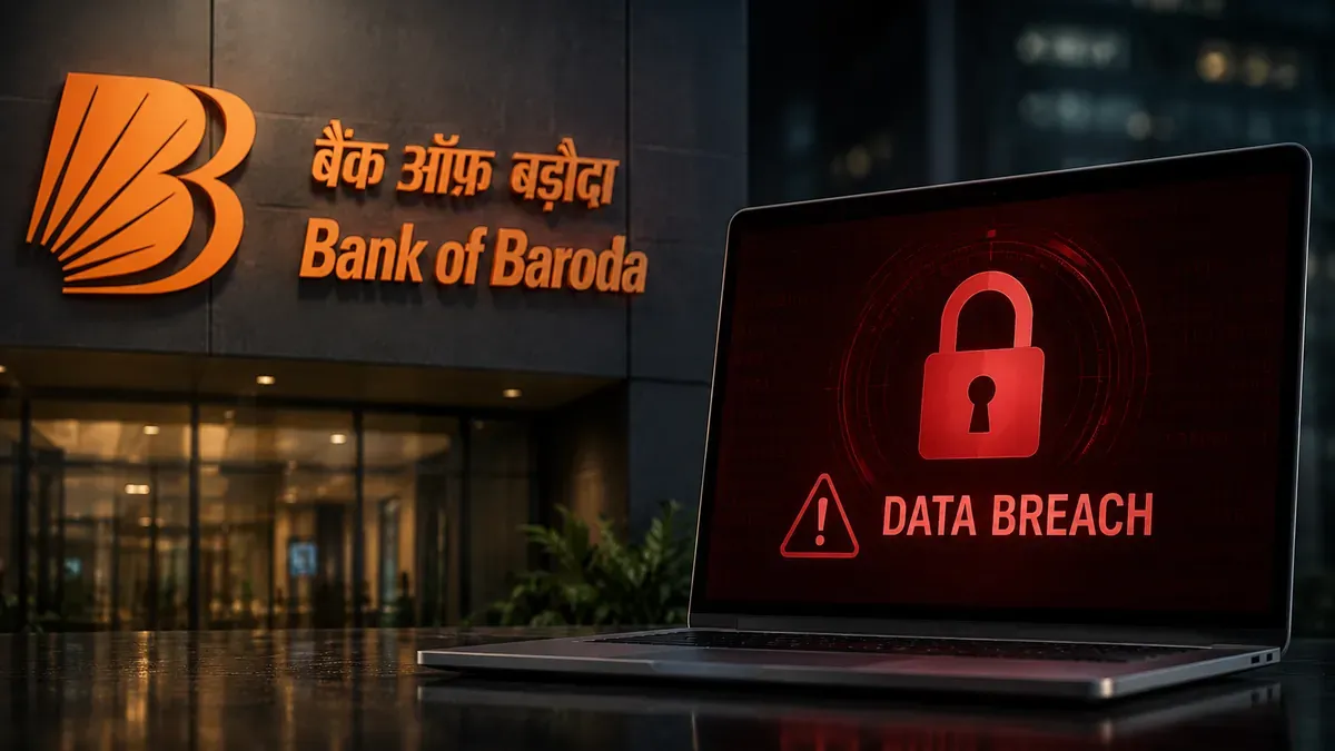 Bank of Baroda Confirms Data Breach, Employee Email Compromised; Shares Down 1%