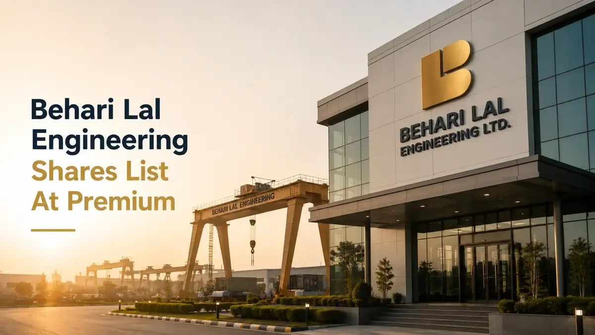 behari lal engineering shares debut at over 63 percent premium on nse Behari Lal Engineering IPO Listing: Shares List At Over 63% Premium On NSE