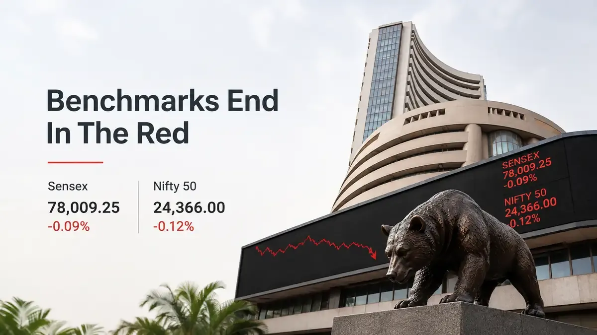 closing bell 14 august 2026 sensex nifty end lower Closing Bell, 14 August 2026: Benchmarks End In The Red