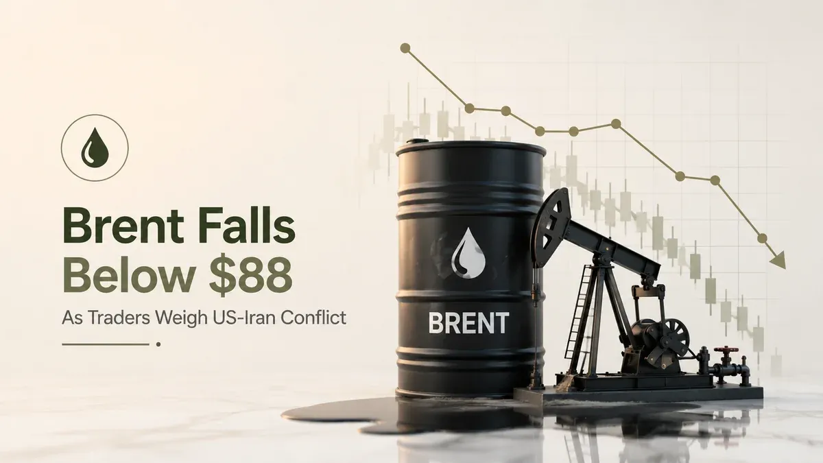 Crude Oil Prices Today: Brent Falls Below $88 as Traders Weigh US-Iran Conflict | Commodity Markets Today