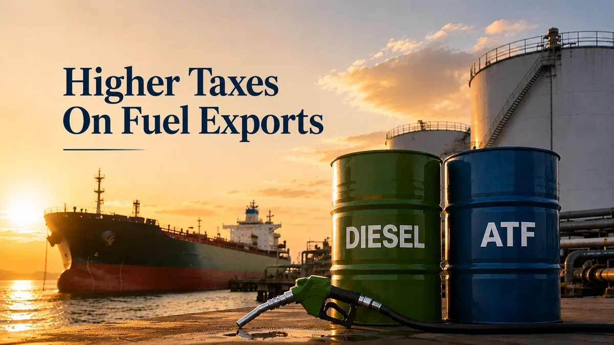 Centre Hikes Diesel, ATF Export Taxes In Latest Windfall Duty Review; Reduces Levy on Petrol  
