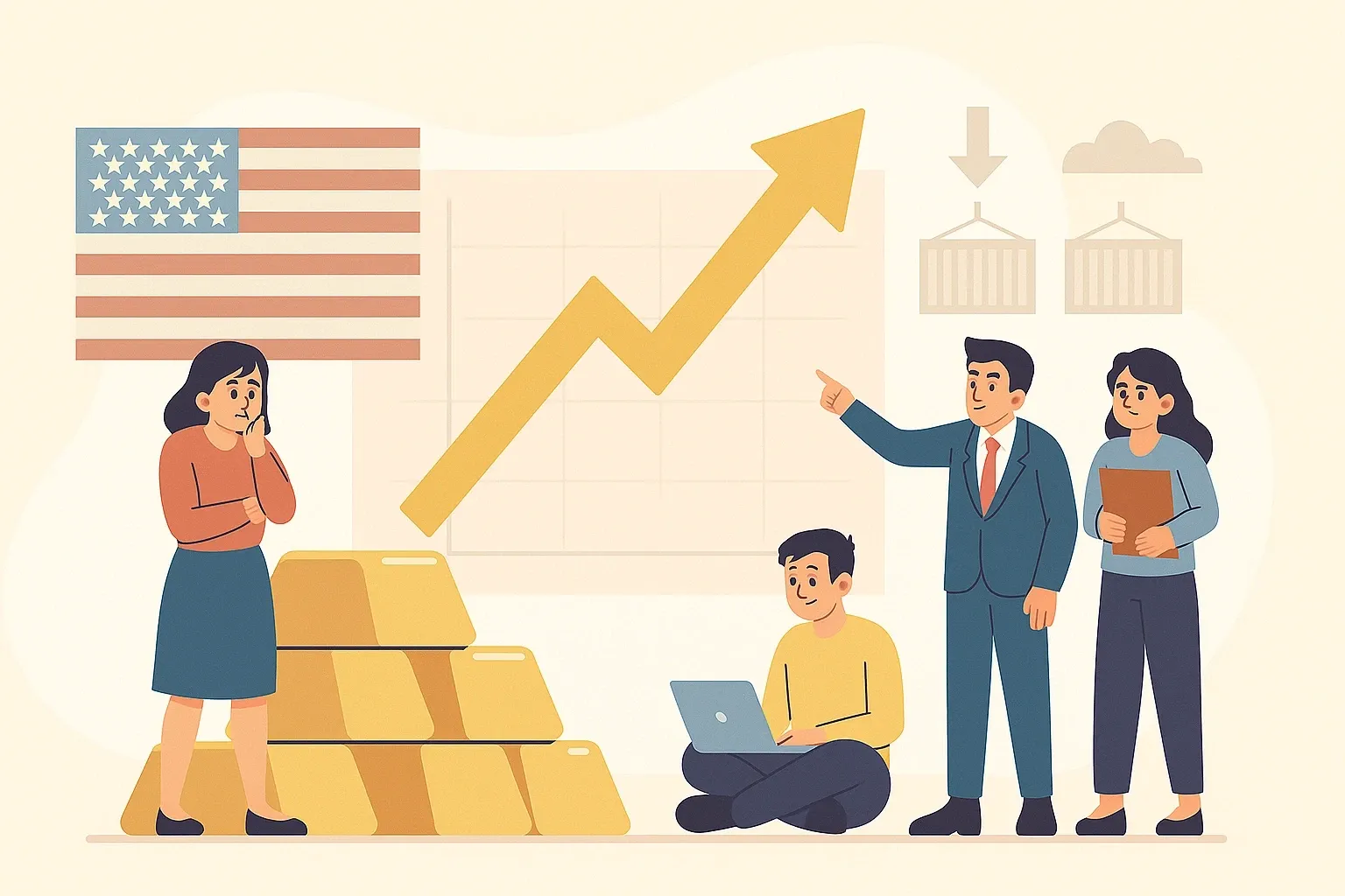 Gold Rises On US Risks And Tariff Worries Gold Rises On US Risks And Tariff Worries