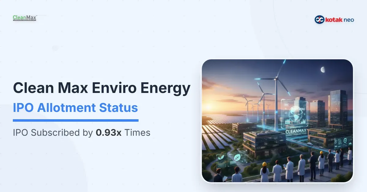 Clean Max Enviro Energy Solutions IPO Allotment Status: How To Check ...