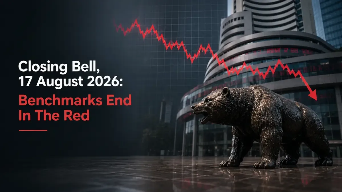 Closing Bell, 17 August 2026: Benchmarks End In The Red