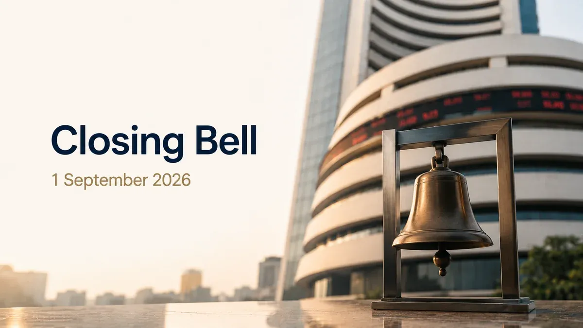 closing bell 1 september 2026 Closing Bell, 1 September 2026: Sensex Falls Over 500 Points From Day’s High, Nifty Also Declines