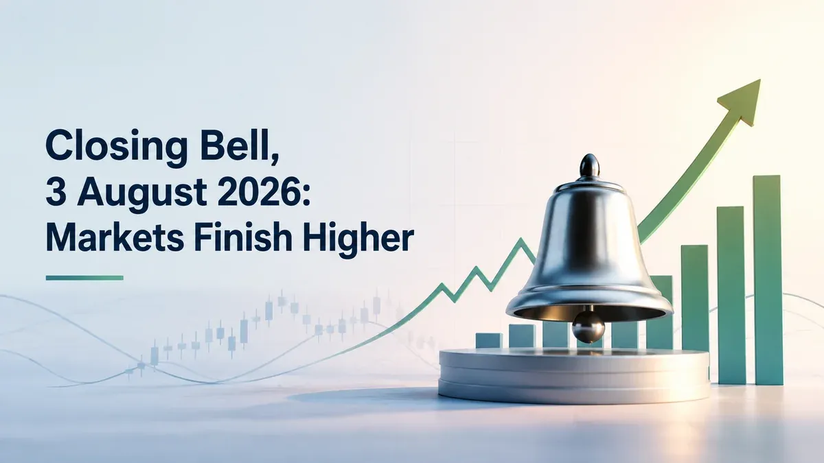 closing bell 3 august 2026 sensex nifty rally on geopolitical relief Closing Bell, 3 August 2026