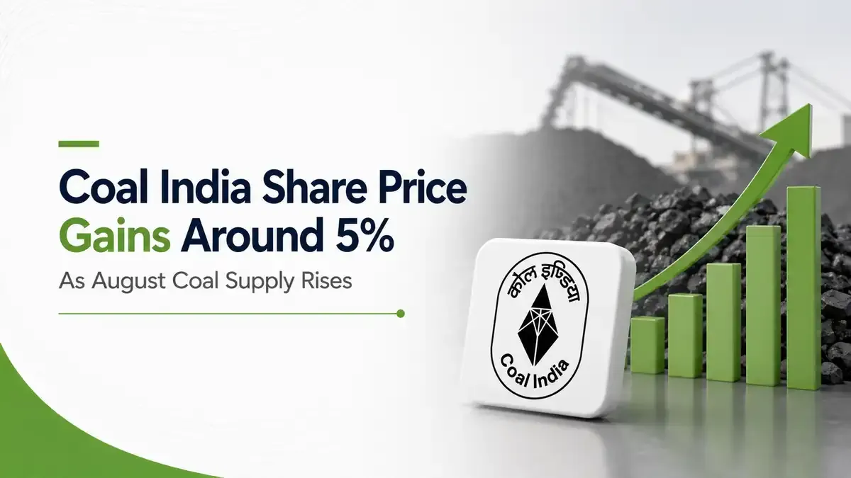 Coal India Share Price Rises As August Coal Supplies Grow 5.5% YoY 