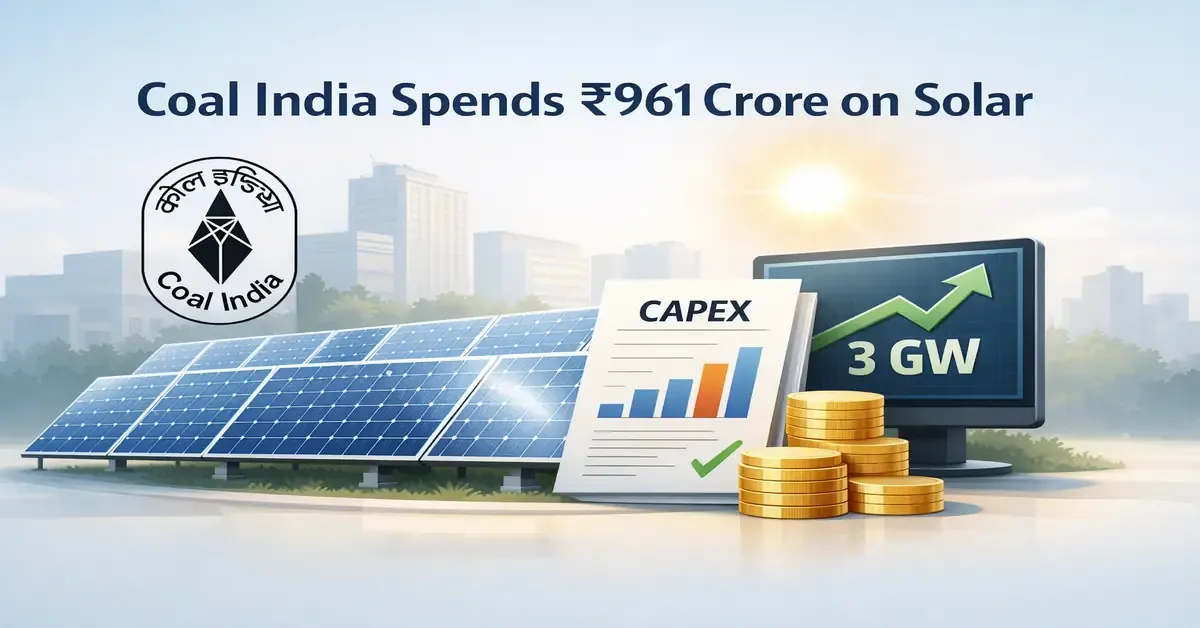 coal-india-solar-capex-961-crore-fy26