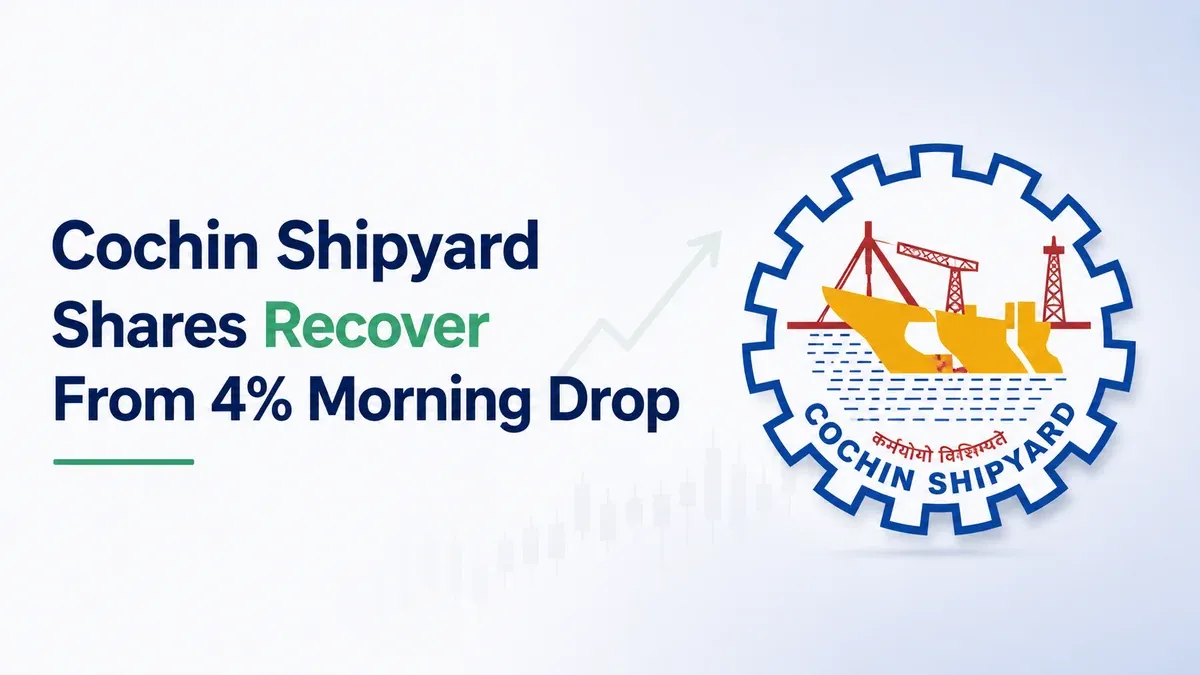 cochin-shipyard-shares-fall-government-ofs-5-percent-stake-sale Cochin Shipyard Shares Recover From 4% Morning Drop