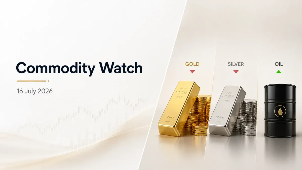 gold price today silver price today crude oil price today 16 july 2026 Gold and Silver Price Today