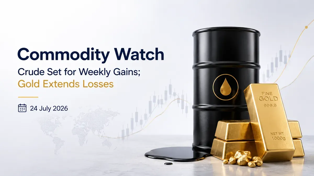 Oil Prices Today: Crude Set for Weekly Gains; Gold Extends Losses | Commodity Markets Today