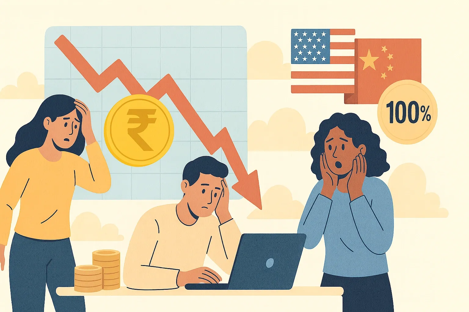 Crypto Faces Historic $19 Billion Slide as Trump Imposes 100% Tariffs on Chinese Tech