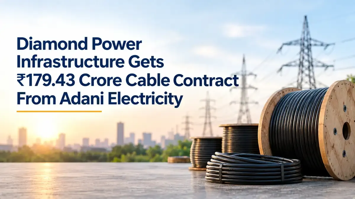 diamond power infrastructure adani electricity order 179 crore Diamond Power Infrastructure Gets ₹179.43 Crore Cable Contract From Adani Electricity