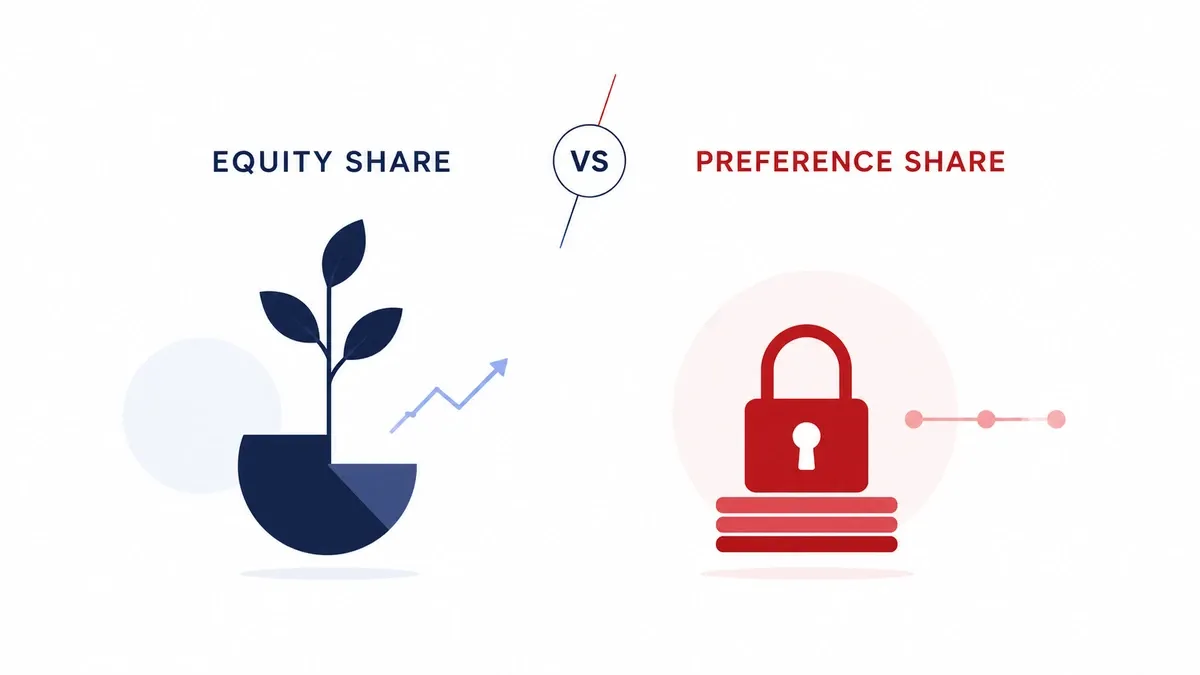 Difference Between Equity Share and Preference Share Equity Share vs Preference Share Comparison Guide