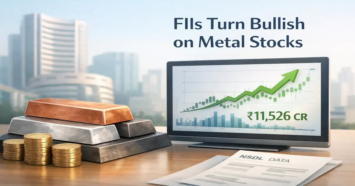 FII Turn Bullish On Metal Stocks In Jan 2026 