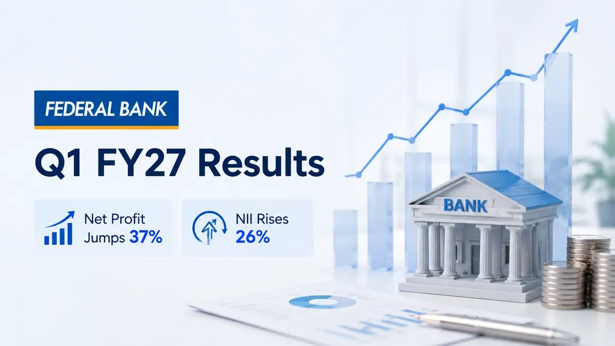 Federal Bank Q1 FY27 Results: Net Profit Jumps 37% To ₹1,177 Crore, NII Rises 26% As Advances Grow 15%