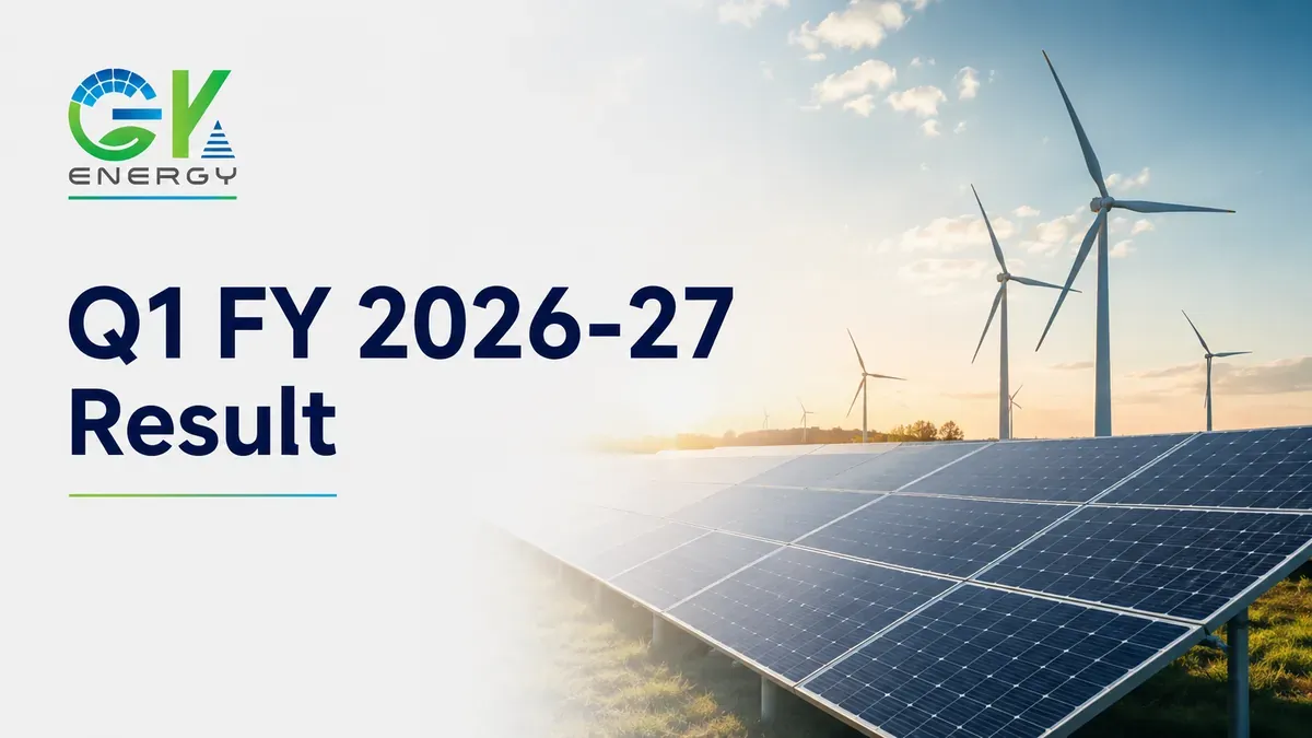 gk energy q1 fy 2026 27 results net profit rises GK Energy Q1 FY 2026-27 Results