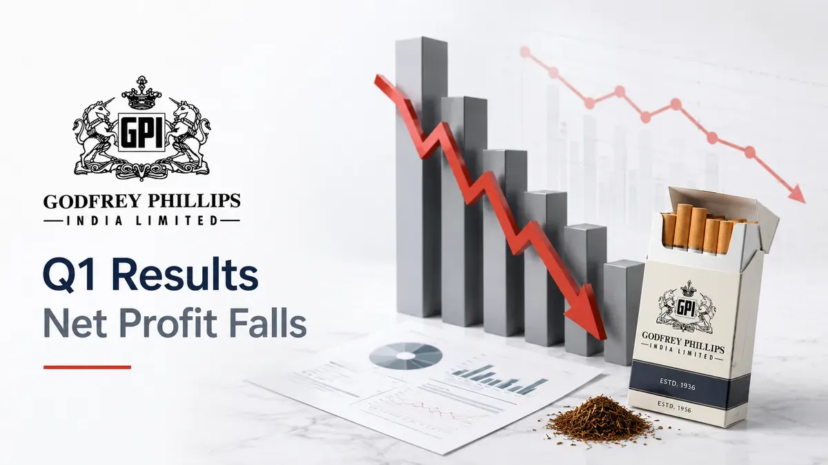 Godfrey Phillips India Q1 FY2026-27 Results: Net Profit Falls 44.3% To ₹198.39 Crore As Excise Duty Surges; Shares Drop Over 8%