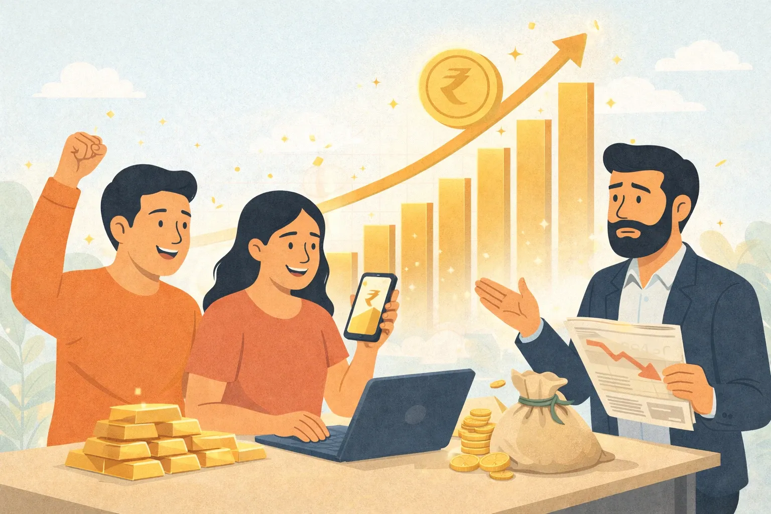 Gold Surges ₹4,000 To Record ₹1,37,600 High