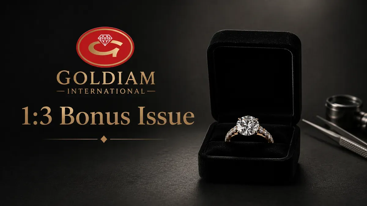 goldiam international bonus issue record date july 10 2026 Goldiam International Bonus Issue: Today Is Last Day To Buy Shares