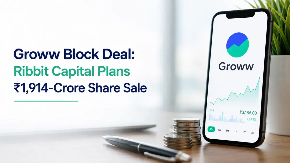 Groww Block Deal: Ribbit Capital Plans ₹1,914-Crore Share Sale