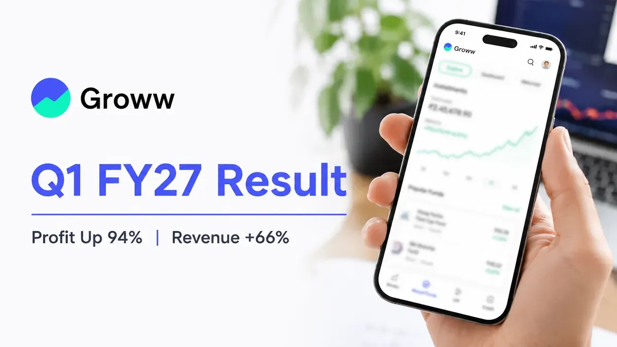 Groww Q1 FY27 Results: Net profit jumps 94% to ₹735 crore, revenue rises 66% to ₹1,501 crore as EBITDA more than doubles