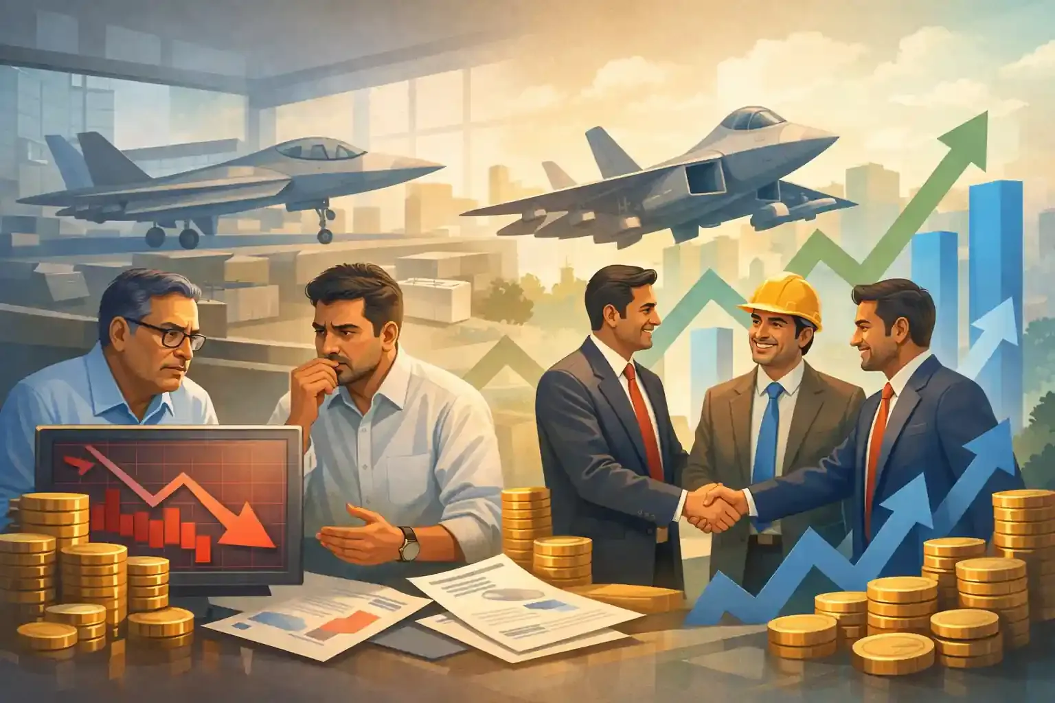 HAL-Shares-Slide-5-as-Private-Firms-Make-AMCA-Fighter-Jet-Shortlist hal-shares-fall-amca-fighter-jet-shortlist