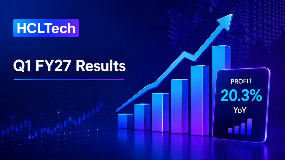 HCL Tech Q1 FY27 Results: Net profit climbs 20.3% to ₹4,624 crore, EBIT margin widens to 16.9%; ₹12 interim dividend announced