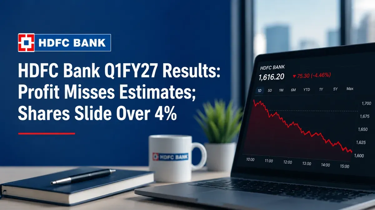 hdfc bank q1 results shares fall after earnings HDFC Bank Q1FY27 Results