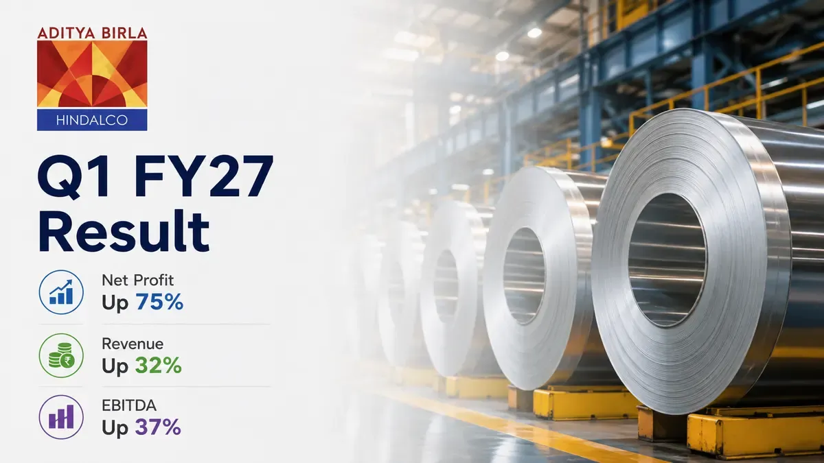 hindalco q1 fy 2026 27 results net profit surges Hindalco Q1 FY 2026-27 Results: Net Profit Surges 75% To Record Rs 7,013 Crore, Revenue Up 32%