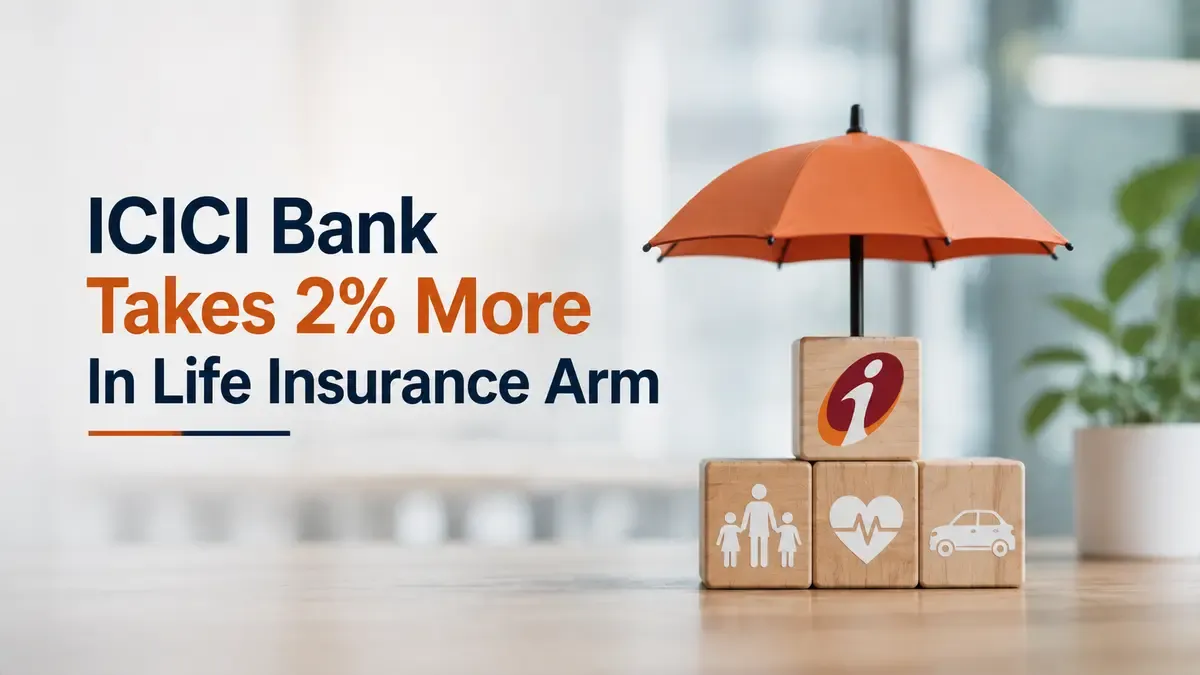 icici bank icici prudential life stake 1470 crore ICICI Bank Takes 2% More In Life Insurance Arm For ₹1,470 Crore