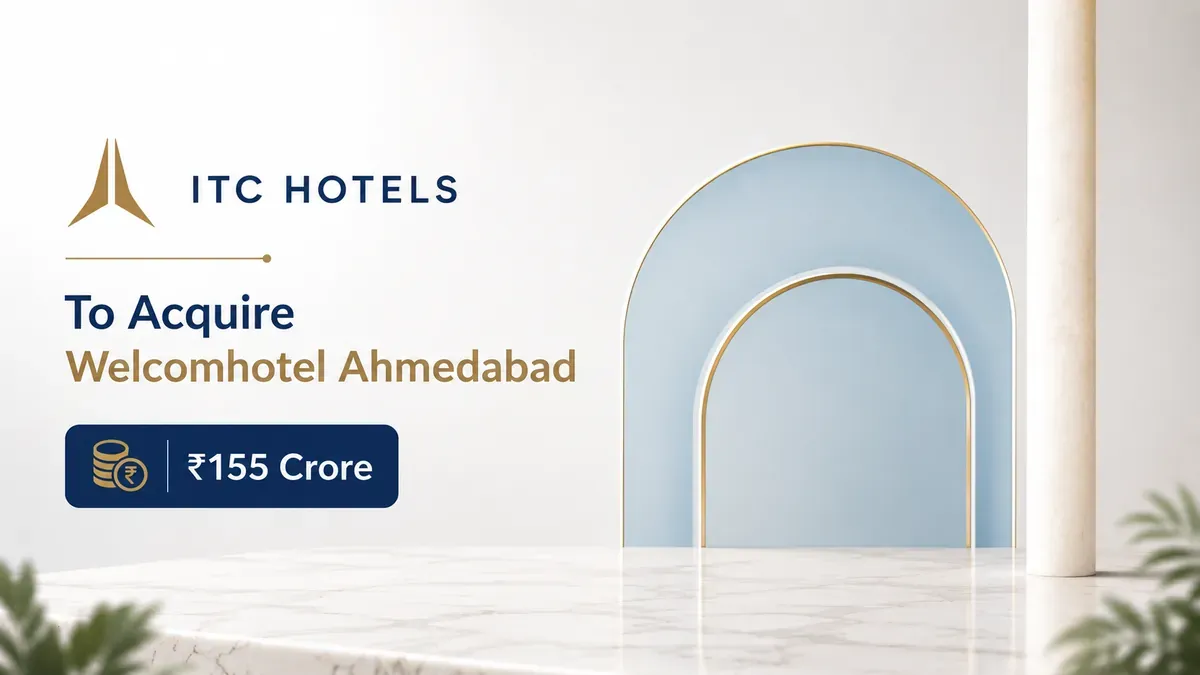 itc hotels acquires welcomhotel ahmedabad 155 crore q1fy27 results ITC Hotels To Acquire Welcomhotel Ahmedabad