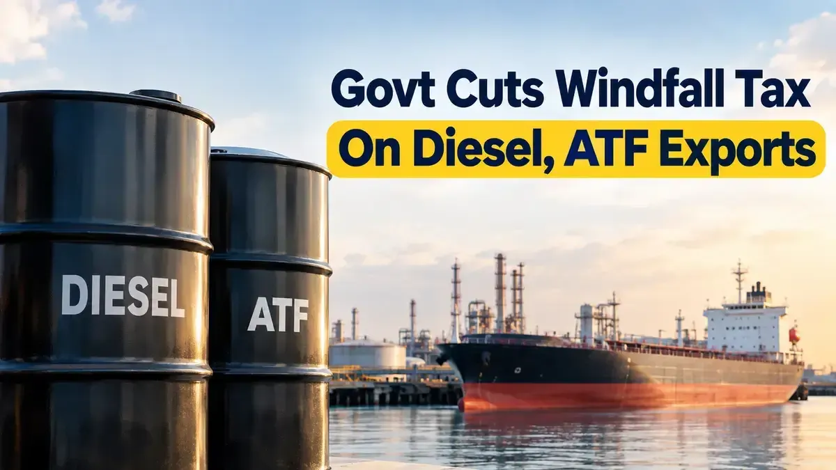 Govt Cuts Windfall Tax On Diesel, ATF Exports From 1 October 