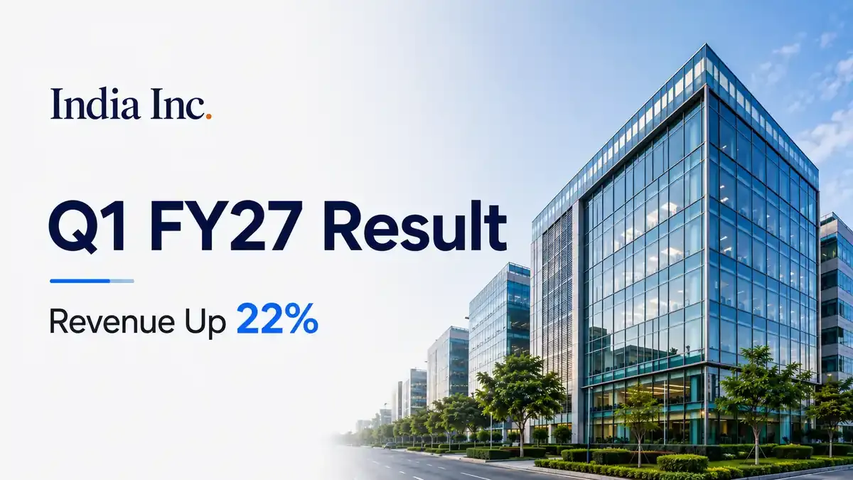 india inc q1 fy 27 earnings revenue growth accelerates to 22 percent as corporate profits beat expectations India Inc Q1 FY-27 Earnings: Revenue Growth Accelerates To 22% As Corporate Profits Beat Expectations