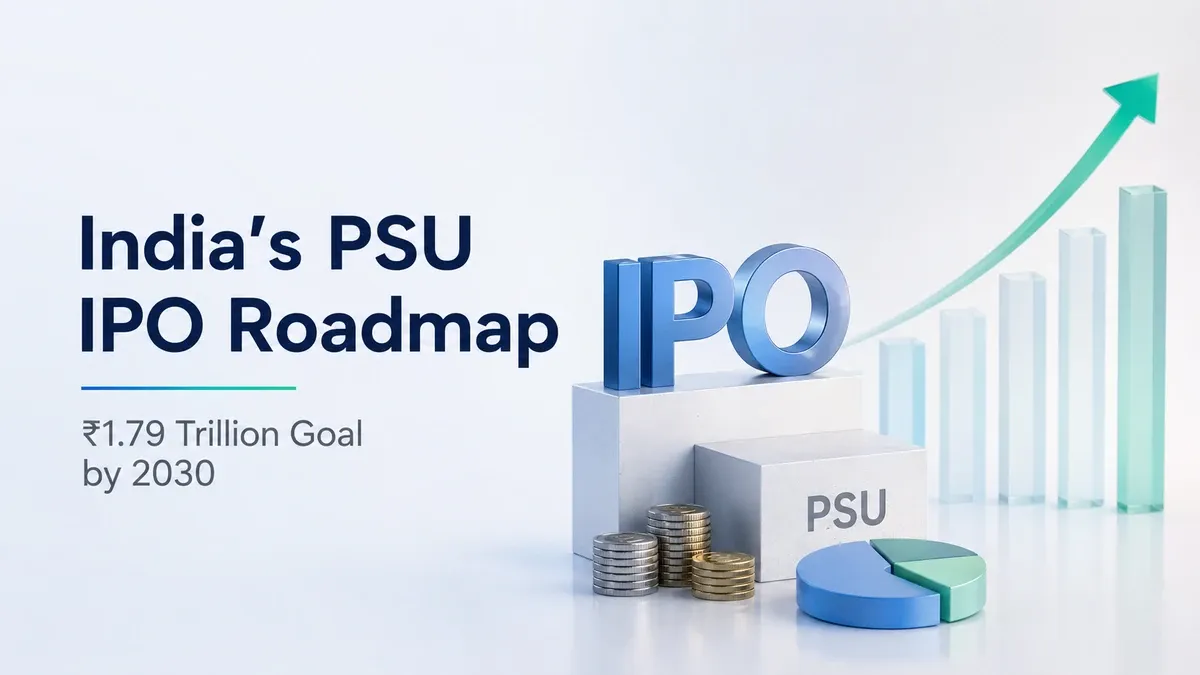 India Sets ₹1.79 Trillion PSU IPO Goal by 2030