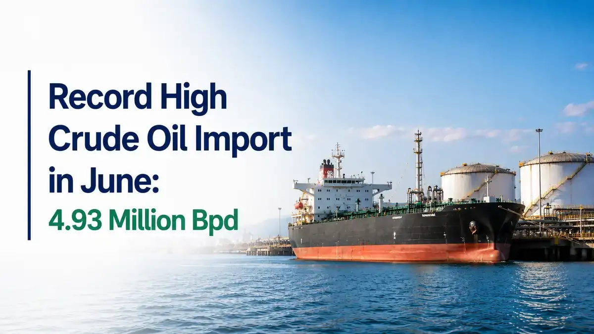 India's Crude Oil Imports Touch Record High In June As Russian Shipments Rise
