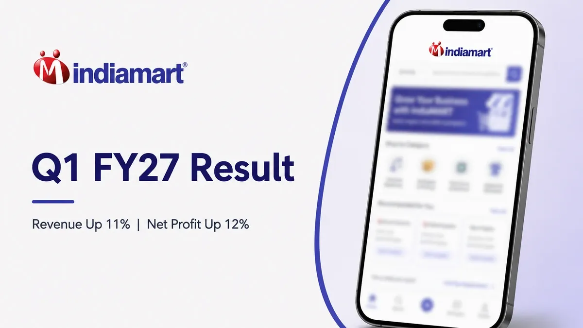 IndiaMART Q1 FY27 Results: Revenue Rises 11% To ₹414 Crore