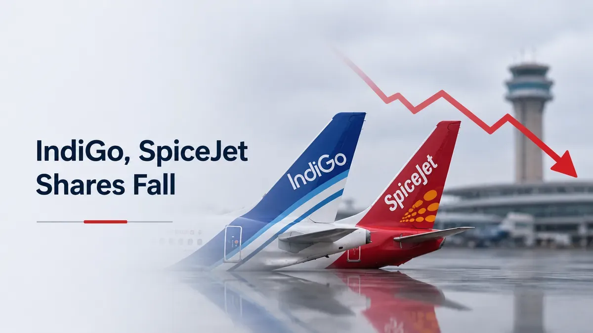 IndiGo, SpiceJet Shares Fall After DGCA Shows Lower