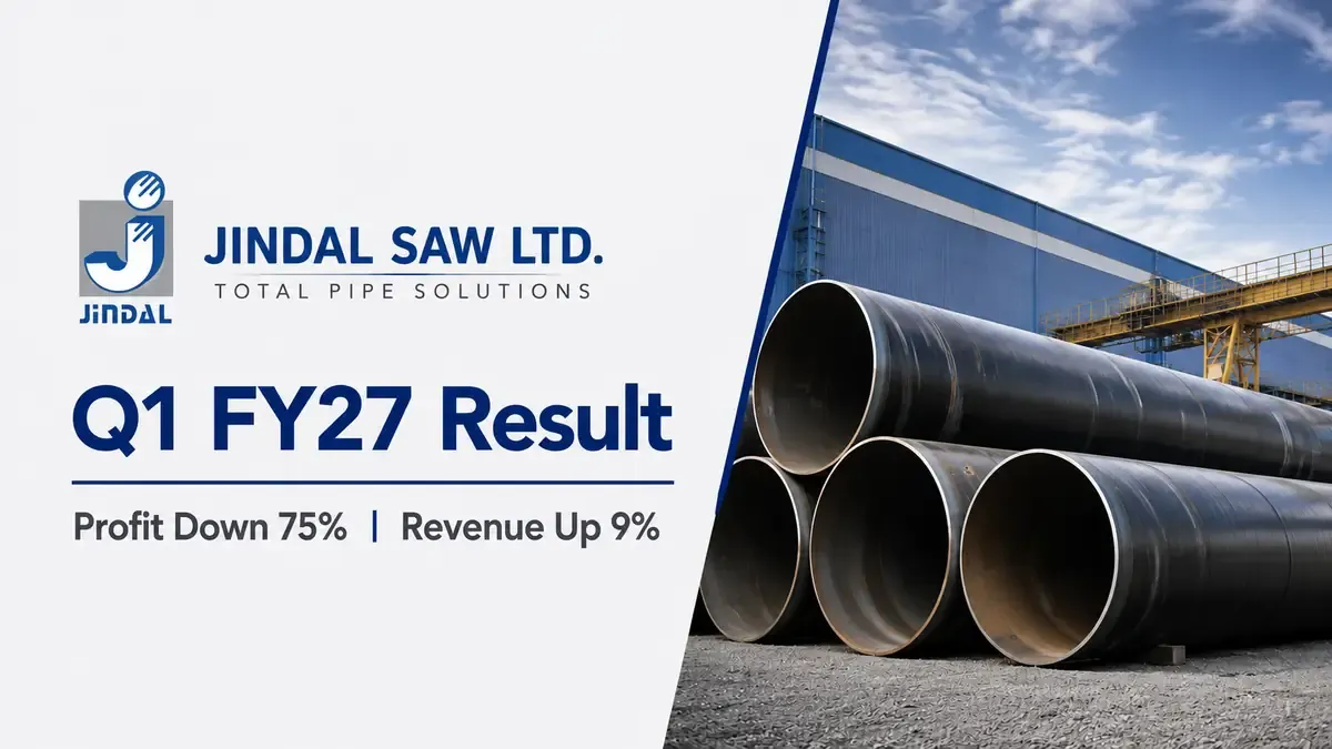 jindal saw q1 results fy27 profit falls 75-percent Jindal SAW Q1 FY27 Profit Falls 75% Despite Higher Revenue