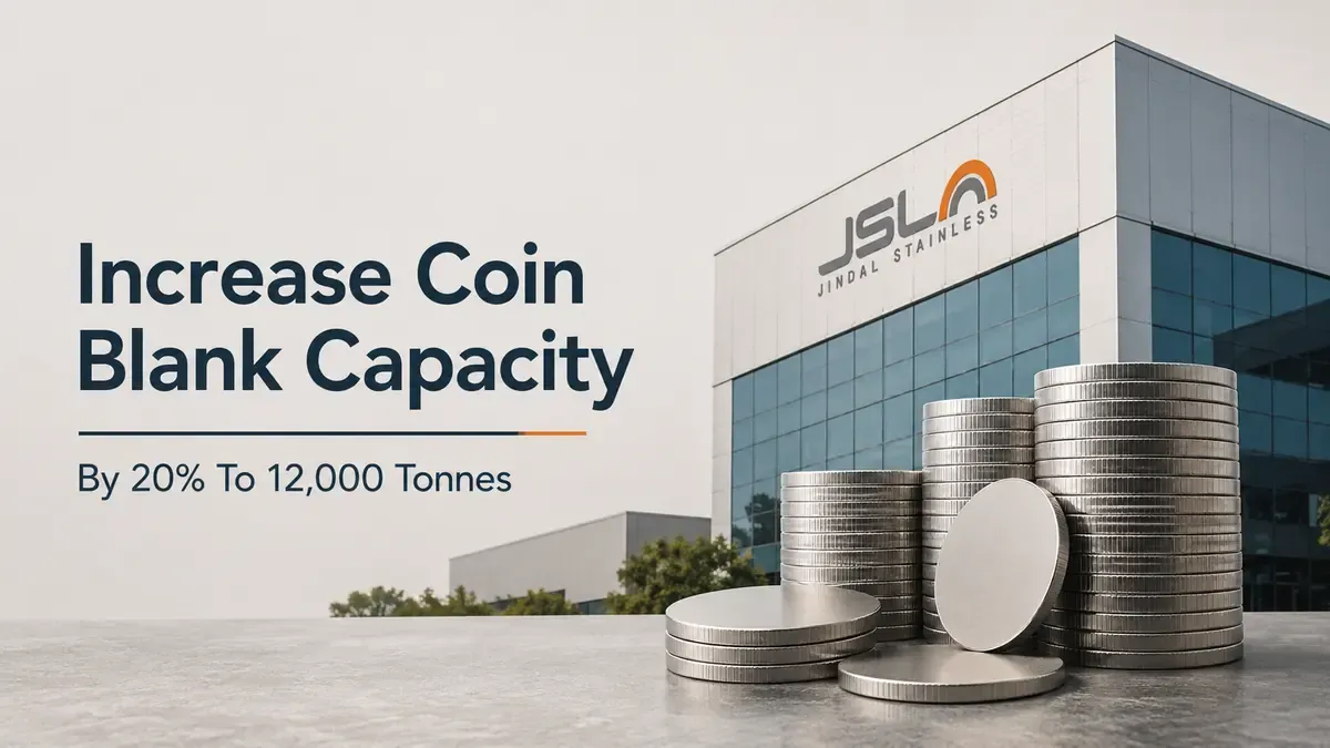jindal stainless coin blank capacity expansion Jindal Stainless To Raise Coin Blank Capacity By 20% To 12,000 Tonnes